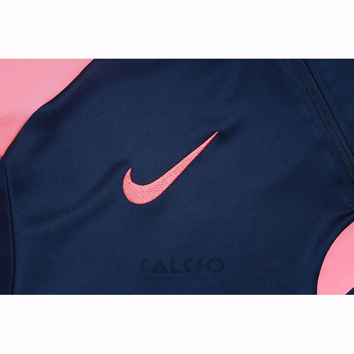 Tuta da Track di Felpa FC Barcellona Bambino 2025-2026 Blu Rosa